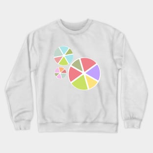 Colorful Rainbow Wheels Crewneck Sweatshirt